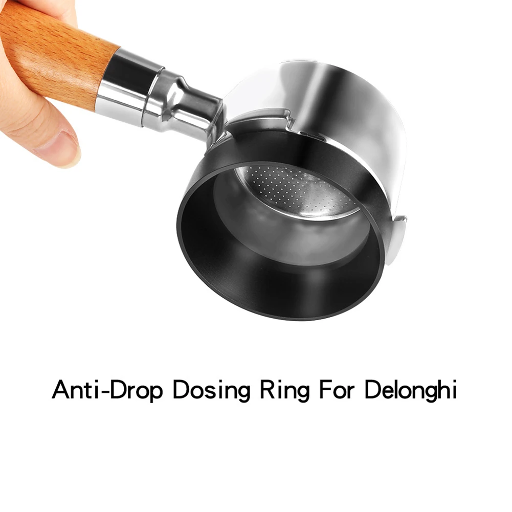 

Aluminum Coffee Powder Tool Coffee Tamper Brewing Bowl Replacement Anti-drop Dosing Funnel Ring Retaining Accessories