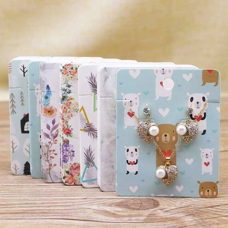 Новое поступление карточка для упаковки ювелирных изделий 8*10 см фрукты/цветы