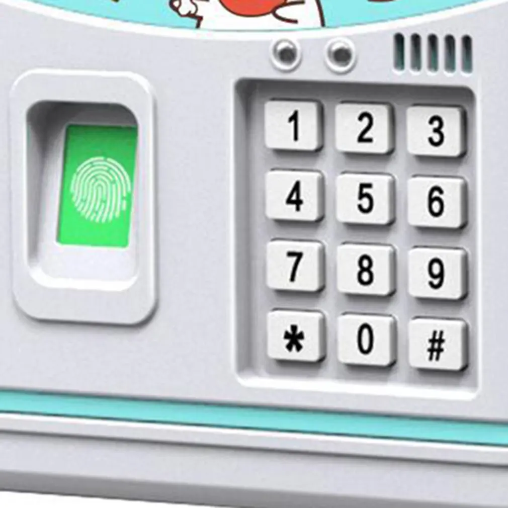 

Kid Piggy Bank Electronic ATM Password Fingerprint unlock Money Box Automatic Cash Coins Saving Box Children Christmas Gifts
