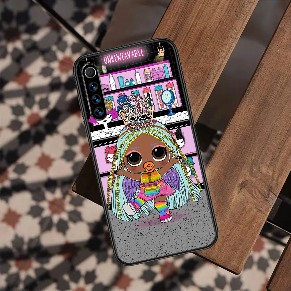 

LOL Cartoon Cute Doll Girls Phone Case For XIAOMI Redmi Note 9 8 7 6 S A 10 A T S PRO K40 black Hoesjes Silicone Prime Trend