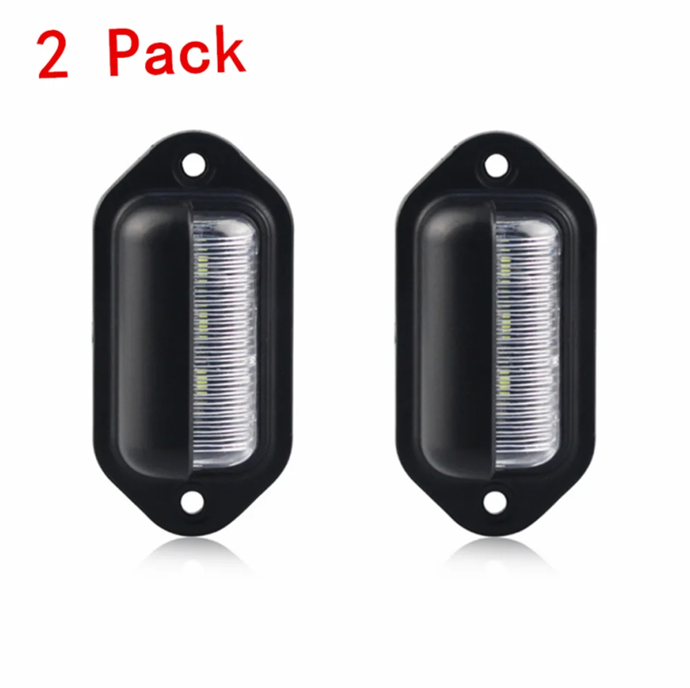 2 шт 12V светодиодный номерного знака светильник для автомобиля лодки мотоцикла