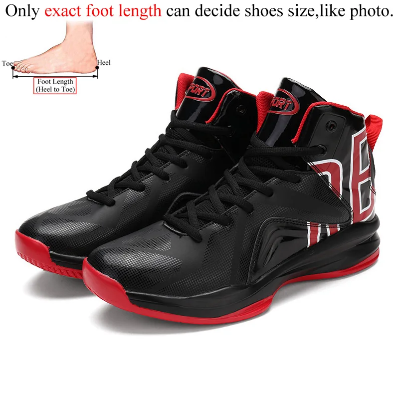 Мужские кроссовки для баскетбола ayakkabi basketbol zapatillas de basquetbol deportivas hombre trampki basket homme chaussure - Цвет: Black Red 2