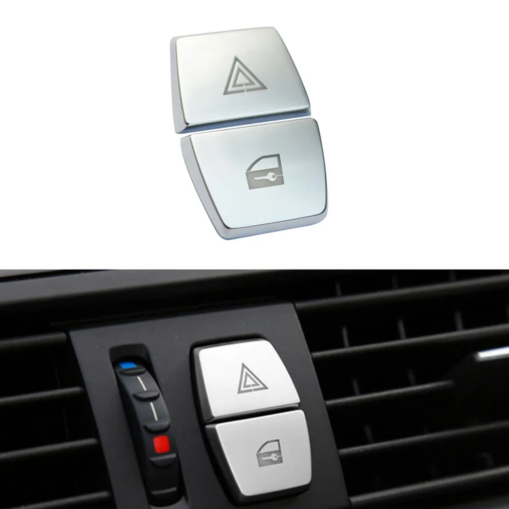 2 шт. приборной панели Предупреждение светильник + кнопка блокировки Накладка для