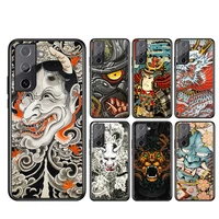 phone case for samsung galaxy s21 s20 fe s22 ultra pro lite s10 5g s10e s9 s8 plus japan samurai swordsman black soft cover