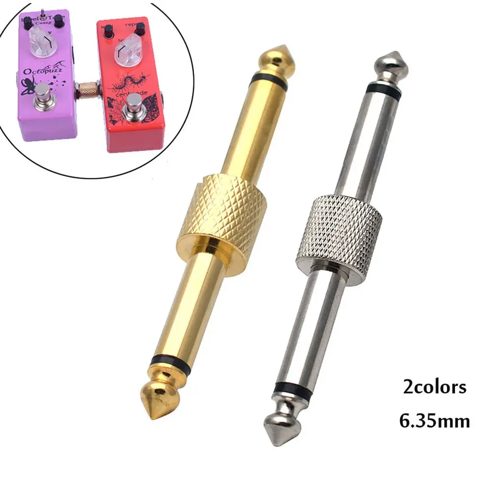 

Guitar Effects Pedal Connector Coulper Jack Interface Cable Adaptor Electric Pedal Board 6.35 Mm 1/4 Inch Audio Extension Cord