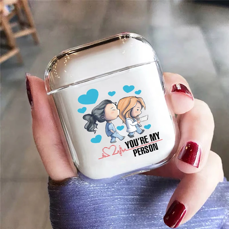 

Greys Anatomy You Are My Person Soft Cases For Apple AirPods Pro 1 2 Wireless Earphone Charging Cover Bag Bluetooth Box Headset