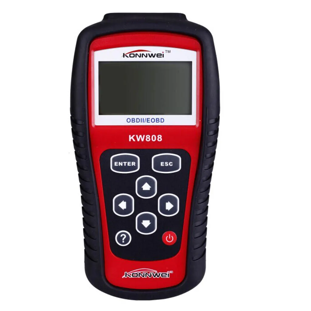 Красный Konnwei KW808 автомобильный код неисправности OBD2 диагностический сканер EOBD MIL сброс ридер США автомобильные аксессуары многоязычный KW808 автоматический сканер - Цвет: Красный