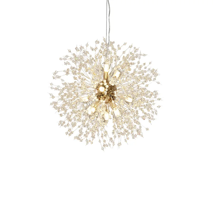 

Modern LED Crystal Chandelier Light Pendant Hanging Lamp Dandelion Cristal Chandelier Lighting for Living Dining Room Decoration