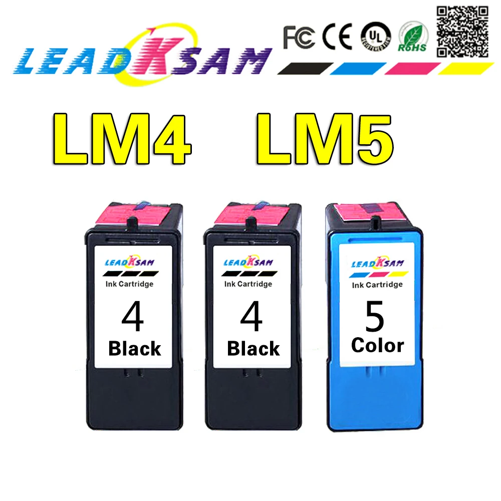 LM4 LM5 совместимый для Lexmark 4 5 чернильный картридж 18C1974 18C1960 X2690 X4690 Z2390 Z2490 X3690
