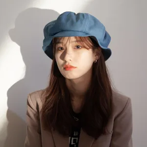 Designers Small Version Of The Lazy Wind Fisherman Hat, Female Face Small, Cloud Beret Large-Brimmed Sun Block Basin Hat
