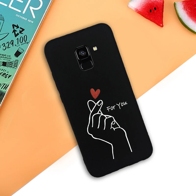 B1 Мягкое разноцветное сердце «любовь» чехол для samsung Galaxy A7 A6 A8 A9 J4 J6 J8 плюс A3 A5 A7 A750F чехол coque - Цвет: B1
