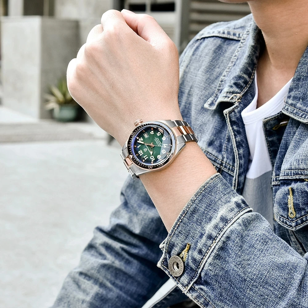 

PAGANI Design 2021 New Men's Watches Sapphire Glass Stainless Steel Waterproof Mechanical Watches Fashion Casual Luminous Analog