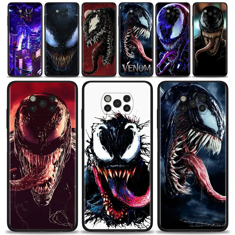 

Phone Case For Xiaomi Poco X3 NFC F3 GT M3 M4 pro F1 for Mi 10T 9T Note 10 10Lite 10T 11T Pro Civi Fundas Spiderman Venom Marvel