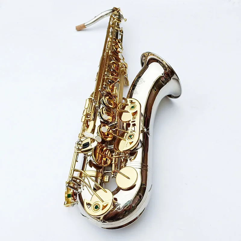 

Made in France Tenor Saxophone STS-802 Silvering Gold Keys Sax Tenor Mouthpiece Ligature Reeds Neck Musical Instrument