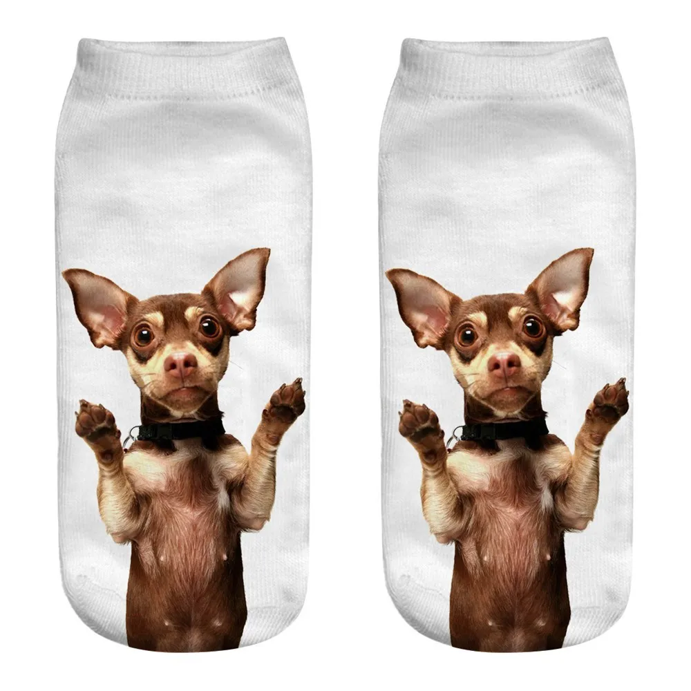 

Unisex Cute Casual Business Socks 3D Dog Printing Medium Sports Socks Cute dog print 3D socks Sports Socks Multicolor New
