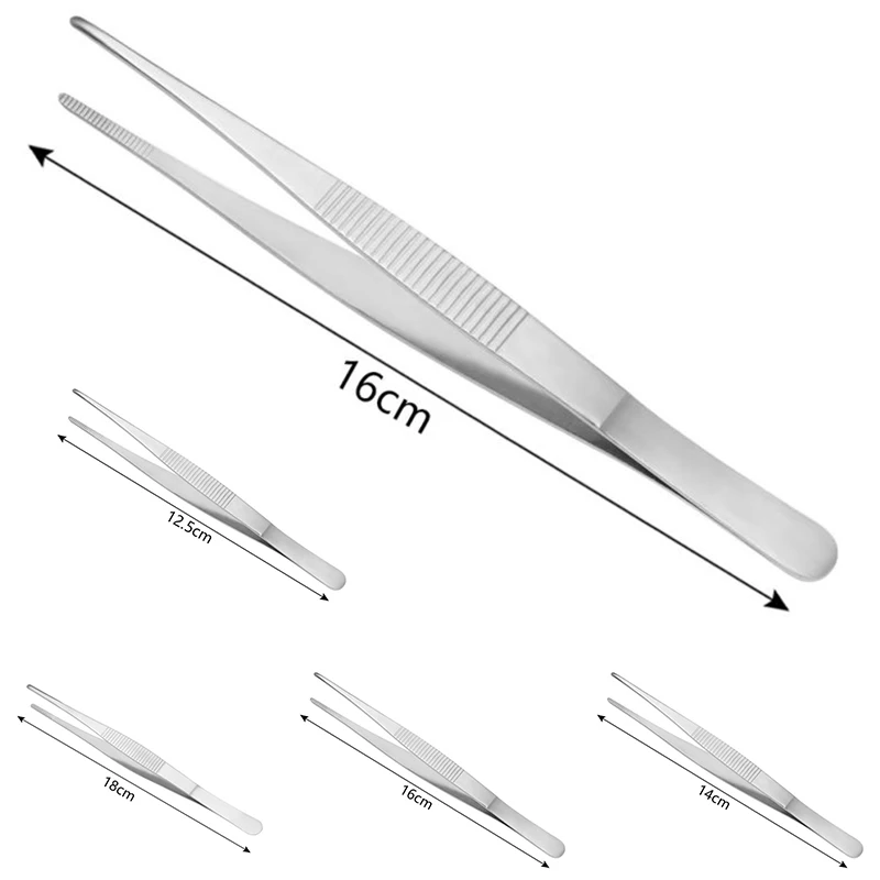 

1PC Kitchen Gadgets Barbecue Tongs Food Tongs Food Clip Stainless Steel Churrasco Tweezers Clip Barbecue Buffet Restaurant Tools