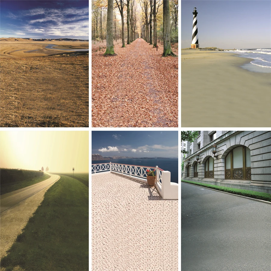 Реквизит для фотосъемки Nitree Виниловый фон на улице с изображением леса маяков