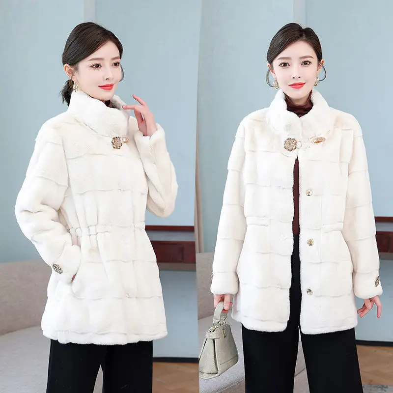 Women real mink coats female mink fur coat genuine long fur coat ladies winter clothes oversize 6xl 5xl 7xl natura fur coats
