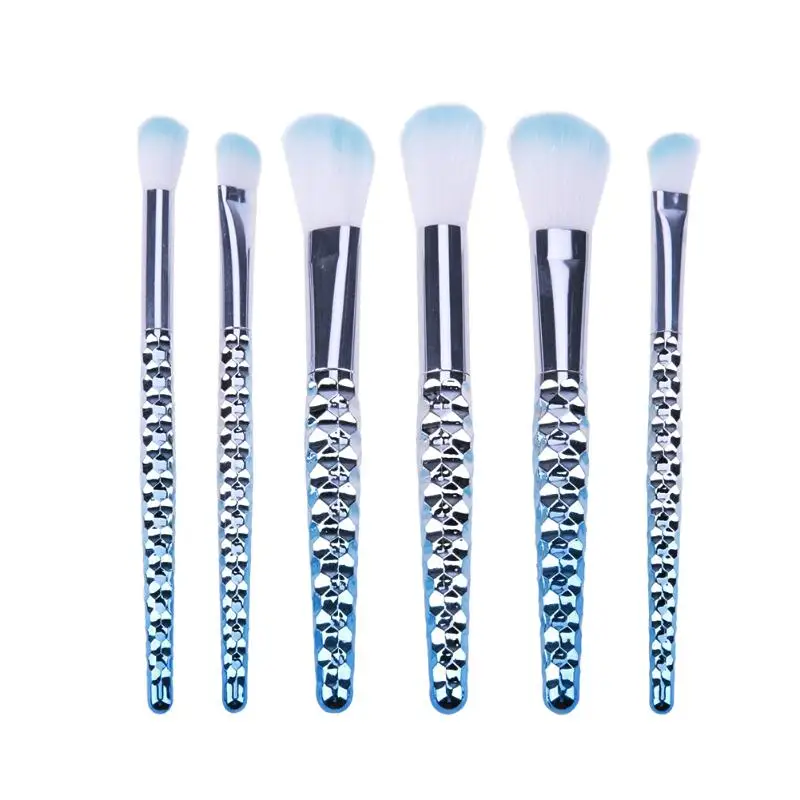 6 шт./компл. рыбья чешуя макияж кисть для нанесения тональной основы
