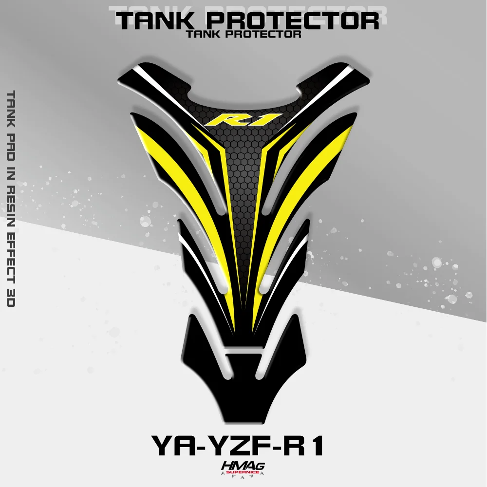

Светоотражающая наклейка Наклейка стерео 3D мотоцикл топливный бак накладка протектор для YAMAHA R1 YZF1000 YZF-R1