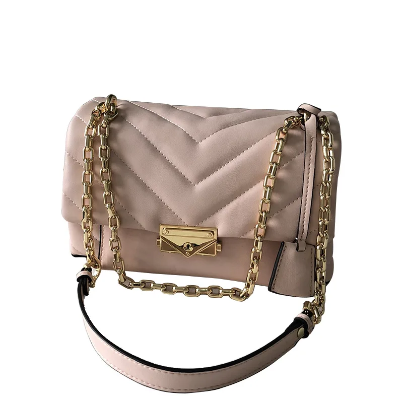 

Genuine Leather Handbags 2021 New Trend Bag Women Rhombus Chain Messenger Shoulder Bag
