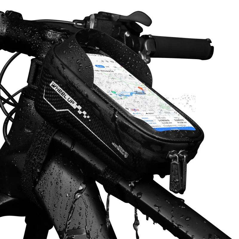 

Cycling Bicycle Bike Head Tube Handlebar Cell Mobile Phone Bag Case Holder Waterproof 6.5 Inch Touch Screen Phone Mount Bags New