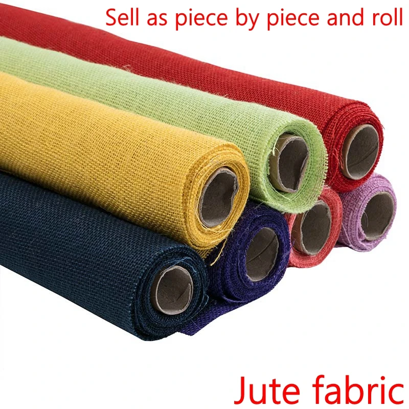 Маленькие кусочки красочные искусственный джут отделка ткань сырье льняная