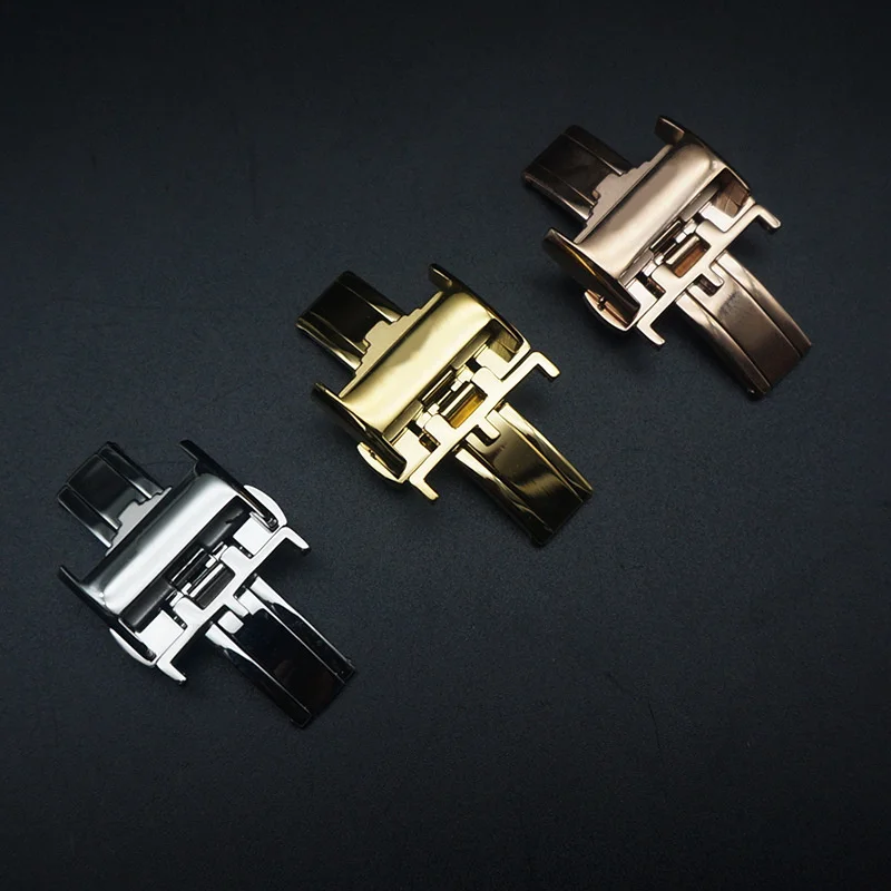 Clasp For Longines L2 Silver Gold Rose Gold 12mm 14mm 16mm 18mm 20mm Fashion WatchBands Strap Clasp Stainless Steel Strap Buckle