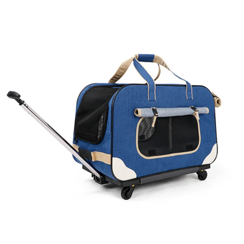 

Pet trolley case dog and cat out portable backpack dog Trolley Case Bag removable large handbag