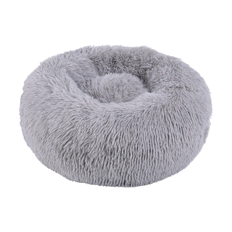 

Pet house pet supplies winter warm cushion rose short plush dog house cat house color pet house