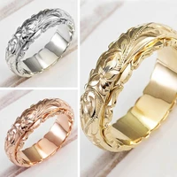 floating sculpture rose flower elegant womens promise ring exquisite proposal wedding bridal ring fashion sweet romantic jewelry