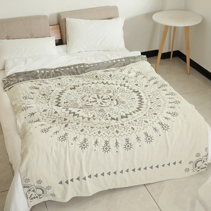 

Thousxiu хлопковый плед mandala 200x230 см