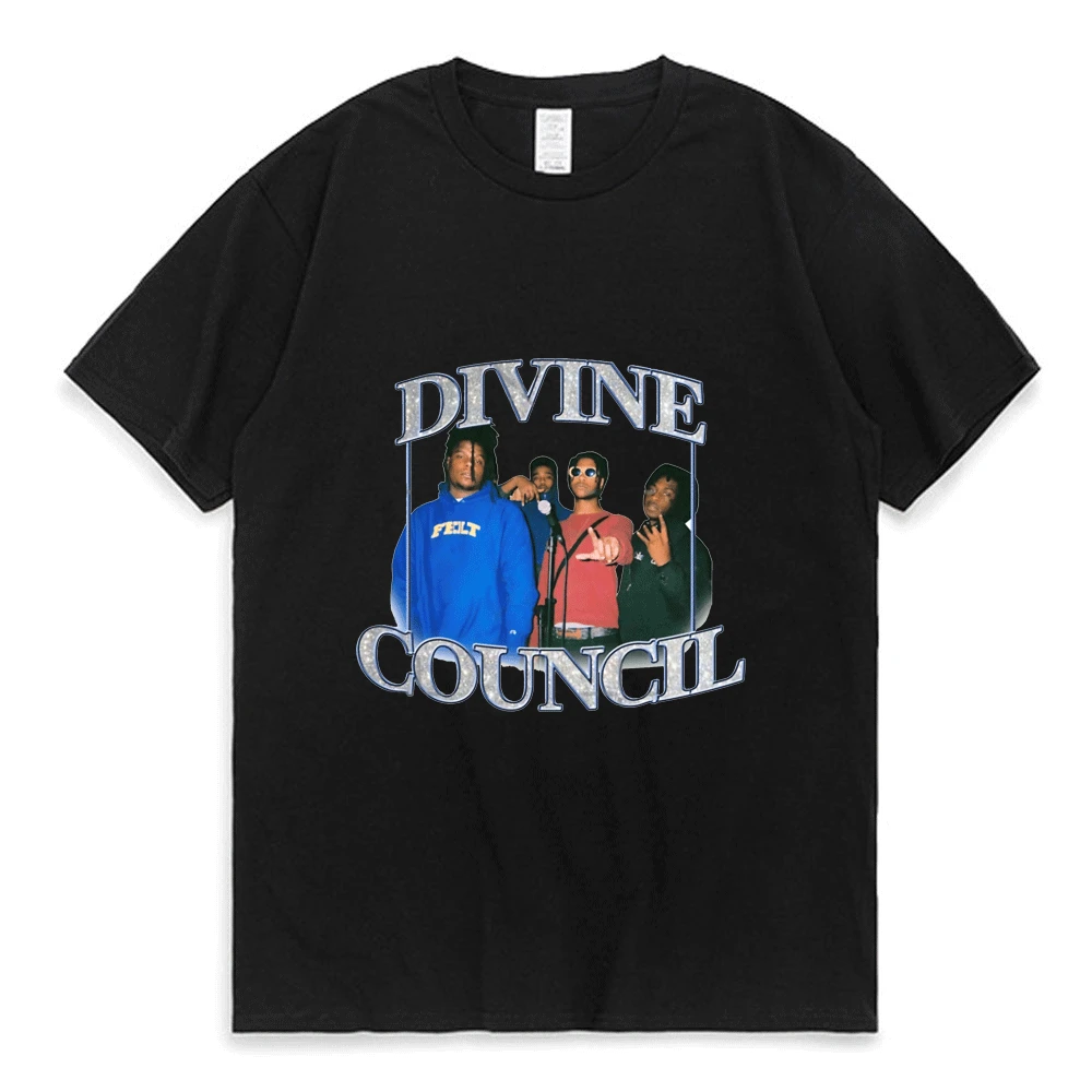 

Old School Vintage 90's Divine Council Premium T Shirt Trendy Hip-hop Cotton T-shirt Men Women Rap Popular Short Sleeve Tee Man