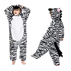 Детская Фланелевая Пижама-кигуруми в виде зебры