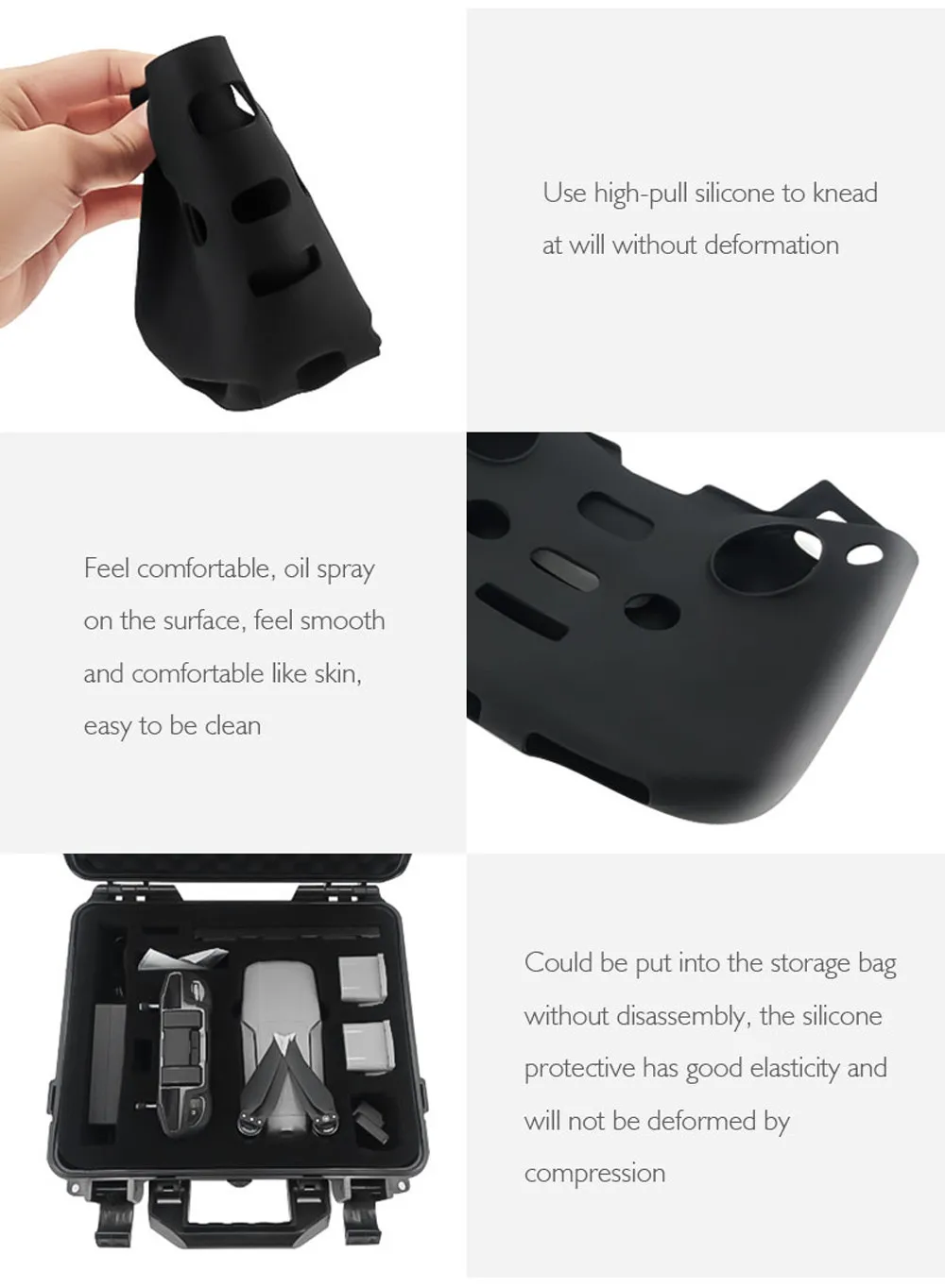 

Silicone Case Cover Shock Resistant Protecter For DJI Air 2S Controller Drone Special Remote Control Protective Cover