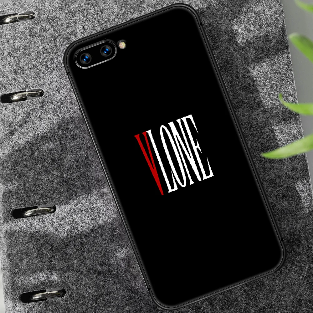 

American trend Vlone Phone Case Cover Hull For HUAWEI honor 7a 8 8s 8a 8x 9 9x 10 20 i Lite Pro black Coque Luxury Shell