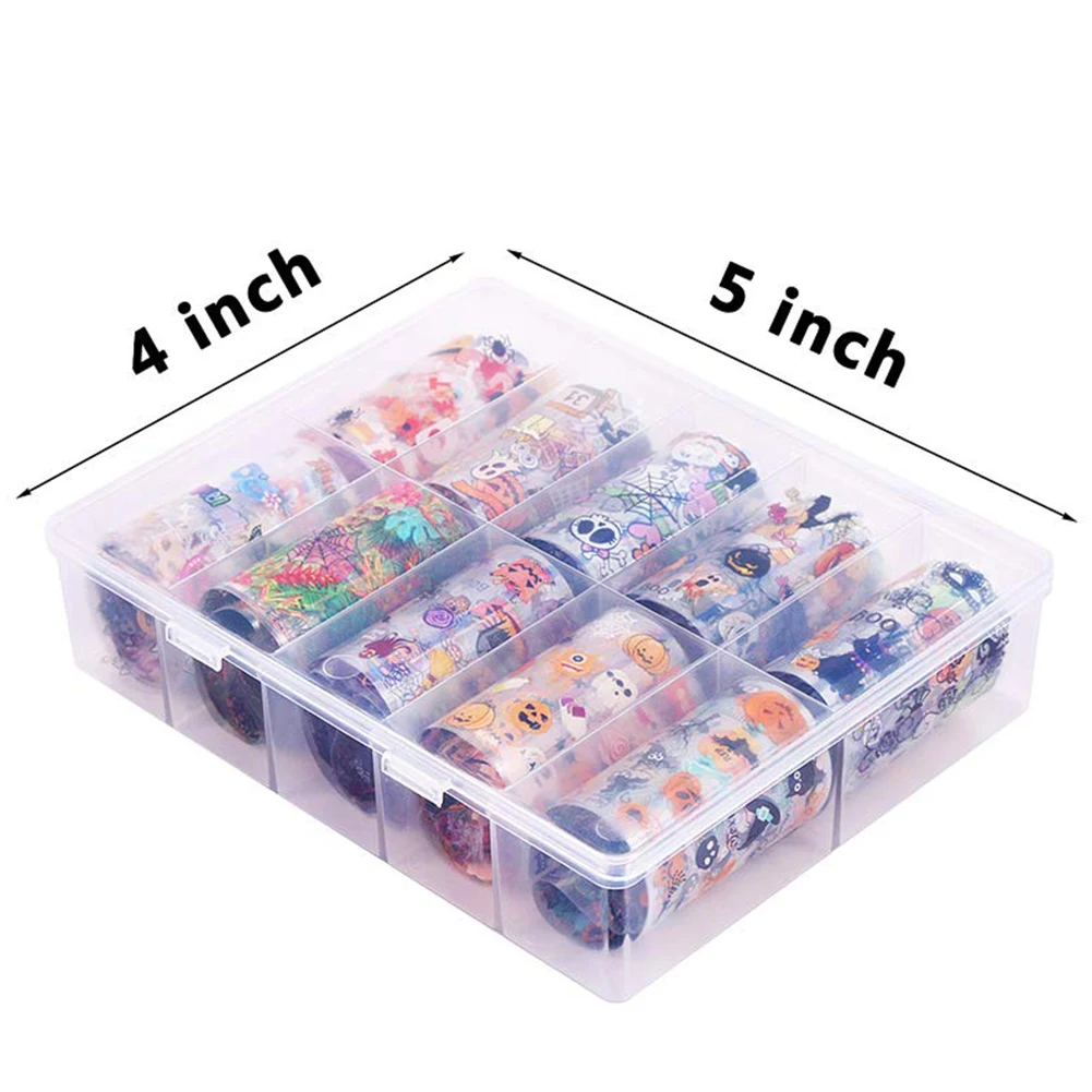 10 листов звезда на Хэллоуин небо дизайн ногтей Фольга переводная наклейка