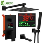 Смесители для душа LANGYO из латуни, 3 режима работы, с цифровым дисплеем