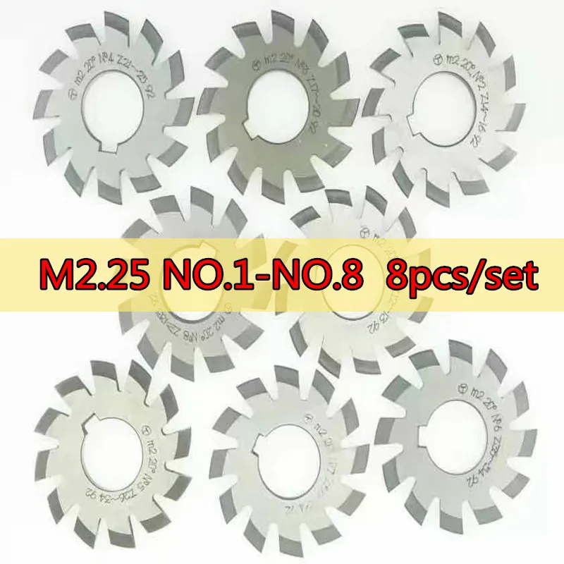 Резак передач PA20 из быстрорежущей стали M2.25 NO.1 NO.2 NO.3 NO.4 NO.5 NO.6 NO.7 NO.8 8 шт./компл.