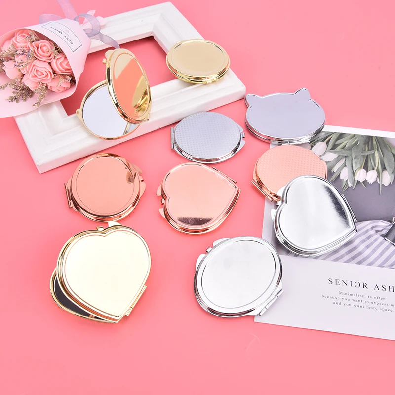 

1 Piece Cute Makeup Mirror Cosmetic Magnifying Pocket MakeUp Mirror For Travel Mirror
