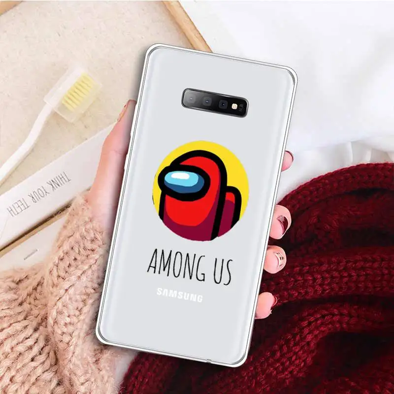 

hot game among us Phone Case Transparent For Samsung Galaxy A71 A21s S8 S9 S10 plus note 20 ultra