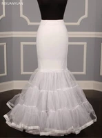 mermaid underskirt petticoat wedding dress accessories for bridal puffy bottom tulle one hoop crinolinas para boda