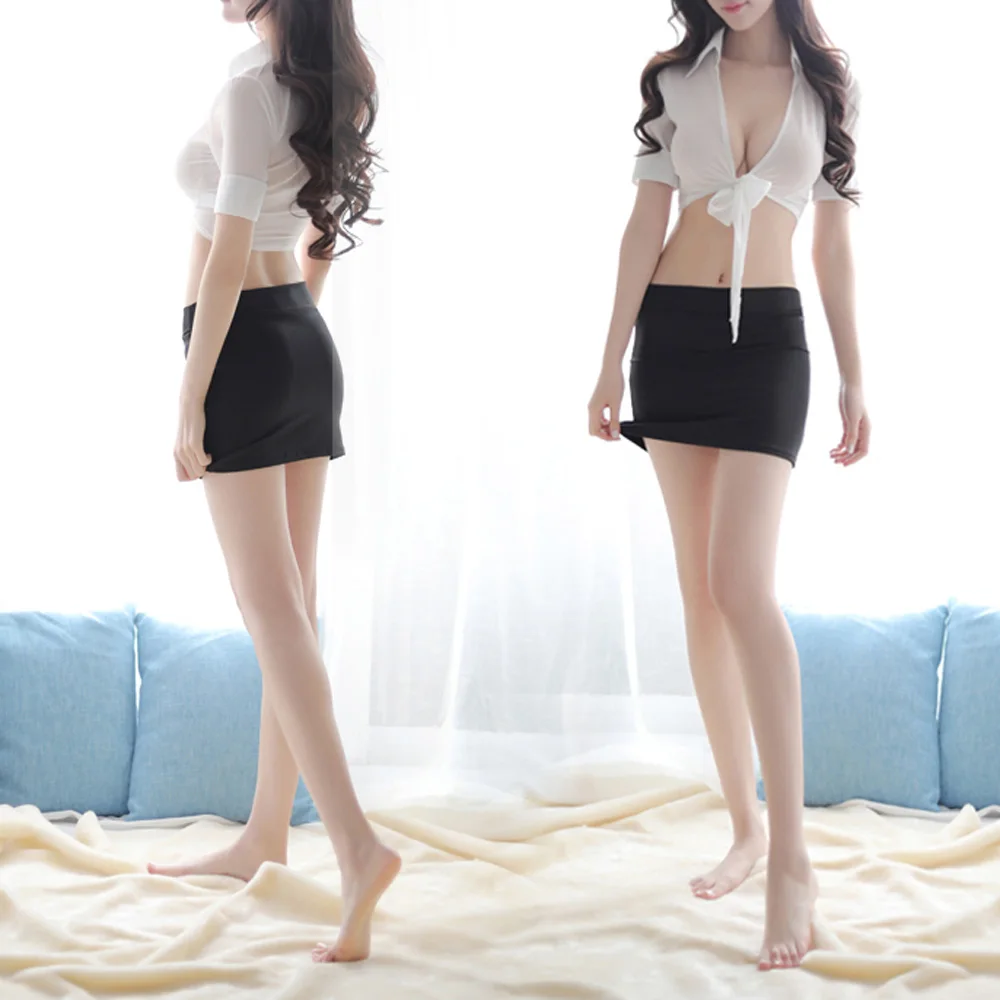 Для женщин сексуальные костюмы форма секретаря Горячая хороший мощный удар