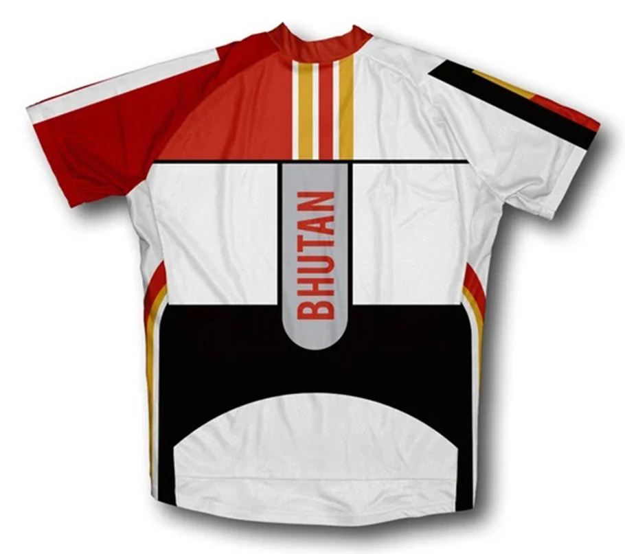 

Bhutan 2020 Men's classic cycling team short sleeved bike Road Mountain Race Clothing