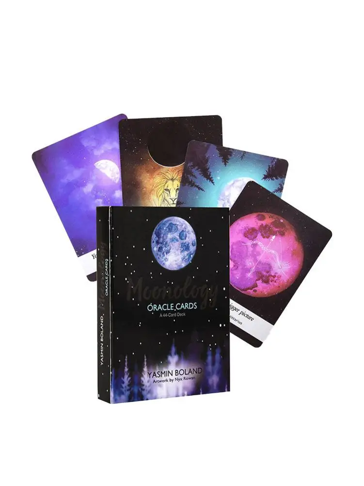 44 шт Набор карточек для настольных игр и руководство набор для Moonology Oracled Таро английские карточки колода игра для семьи вечерние игральные карты