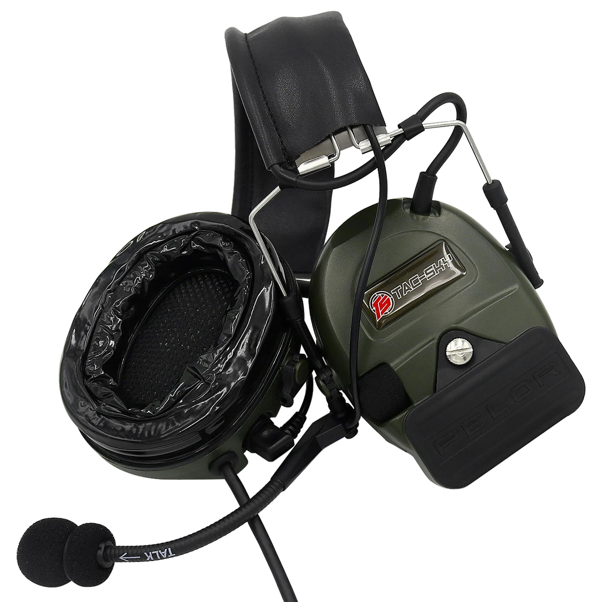 TAC-SKY Military Noise Reduction Pickup Tactical Headset COMTAC I Silicone Earmuff Version FG+ U94 PTT Walkie-Talkie Accessories