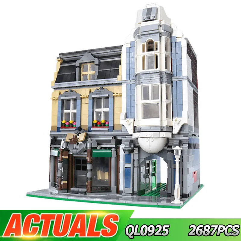 

Конструктор модульный MOC QL0925, блоки для книг в европейском стиле, совместимы с 10270 игрушками