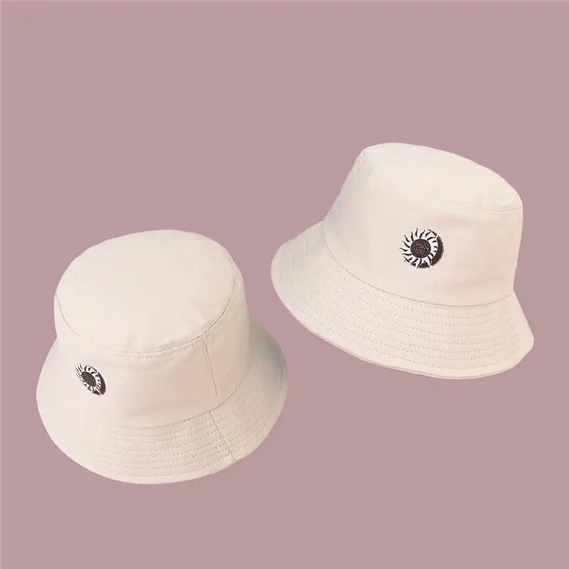 

2021 new style Cotton fashion joker sun moon Bucket Hat Fisherman Hat outdoor travel hat Sun Cap Hats for Men and Women 298