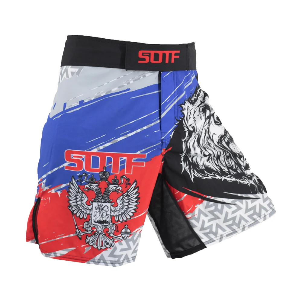 SOTF MMA геометрические технологии змеиная голова фитнес дышащие боксерские шорты