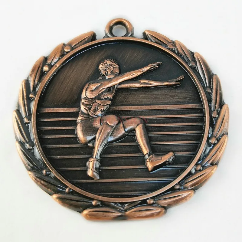 Мужская медаль с длинным скачком Металлическая Детская для спортивного